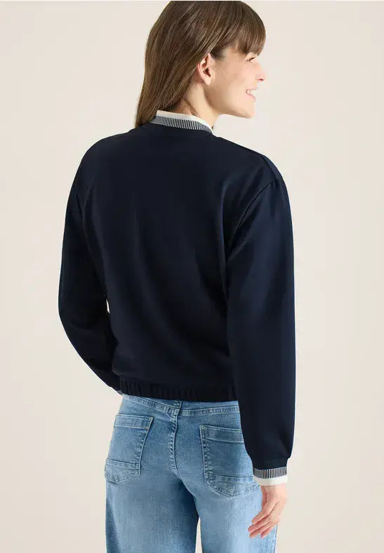 CECIL Jacket With Cuff Details| Universal Blue 324854