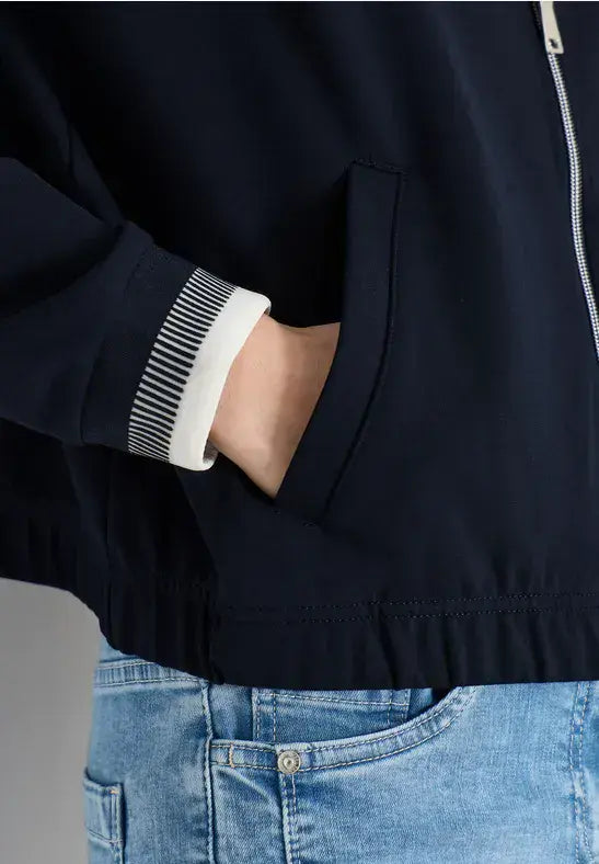 CECIL Jacket With Cuff Details| Universal Blue 324854