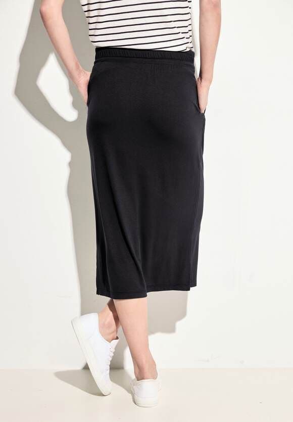 CECIL Jersey Midi Skirt  | Black 361493
