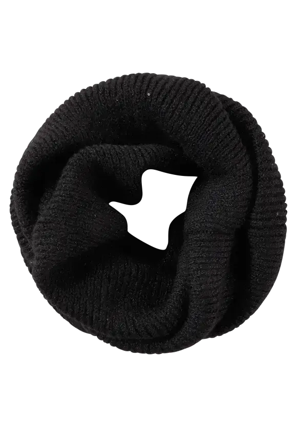 CECIL Knit Loop Scarf  |Black 572289
