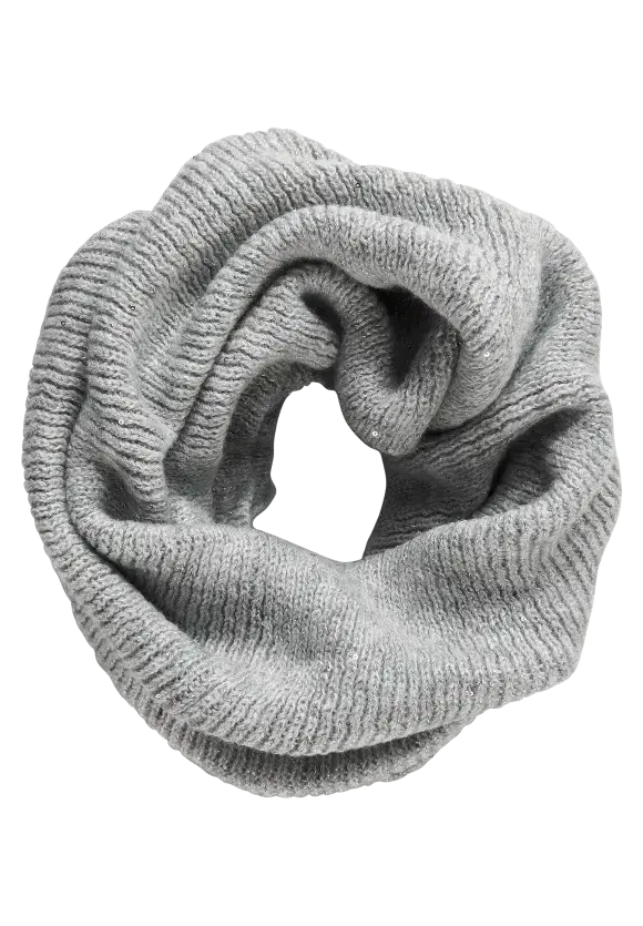 CECIL Knit Loop Scarf  | Grey 572289