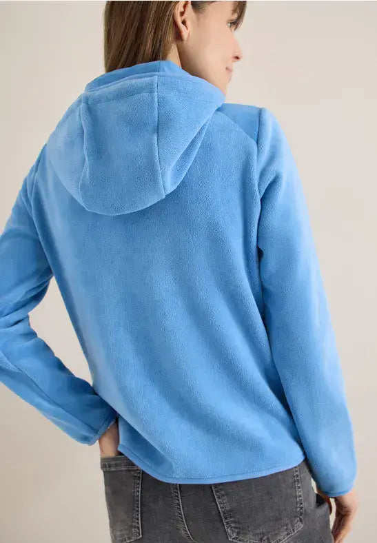 CECIL  Mat-mix  Fleece Jacket  | Blue 212917