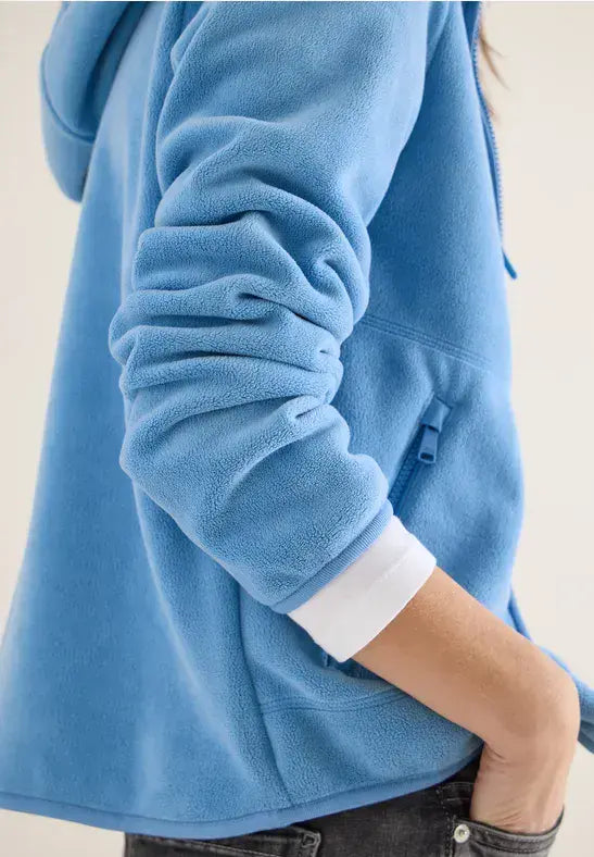 CECIL  Mat-mix  Fleece Jacket  | Blue 212917