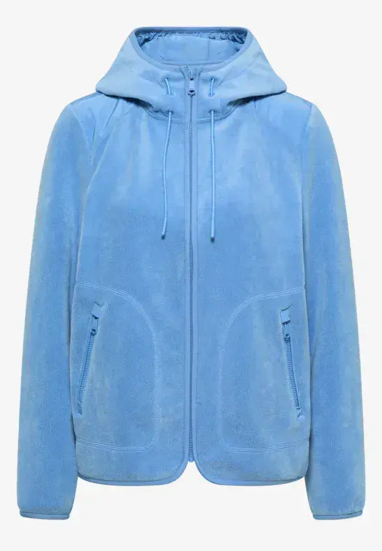 CECIL  Mat-mix  Fleece Jacket  | Blue 212917
