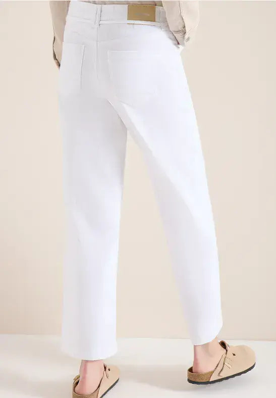 CECIL Neele Trousers | White 380672