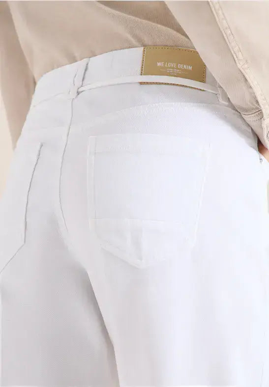 CECIL Neele Trousers | White 380672