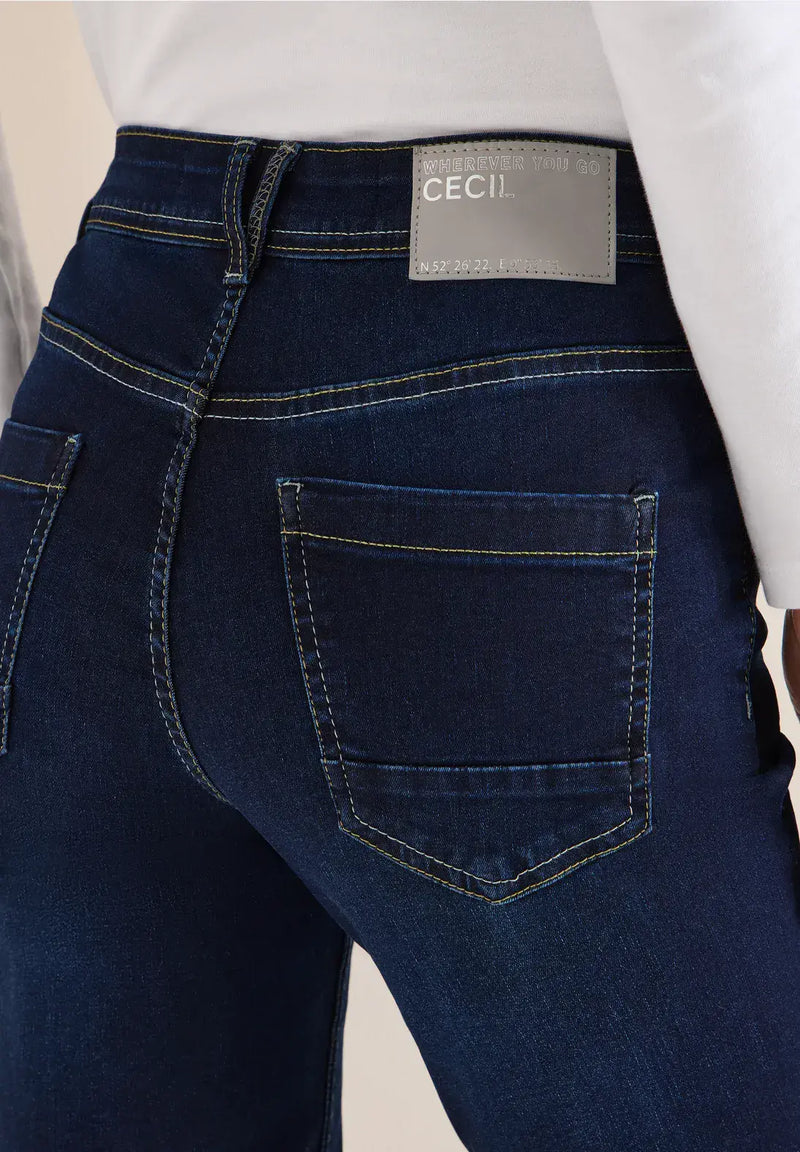 CECIL Scarlett Trousers | Dark Blue 380154