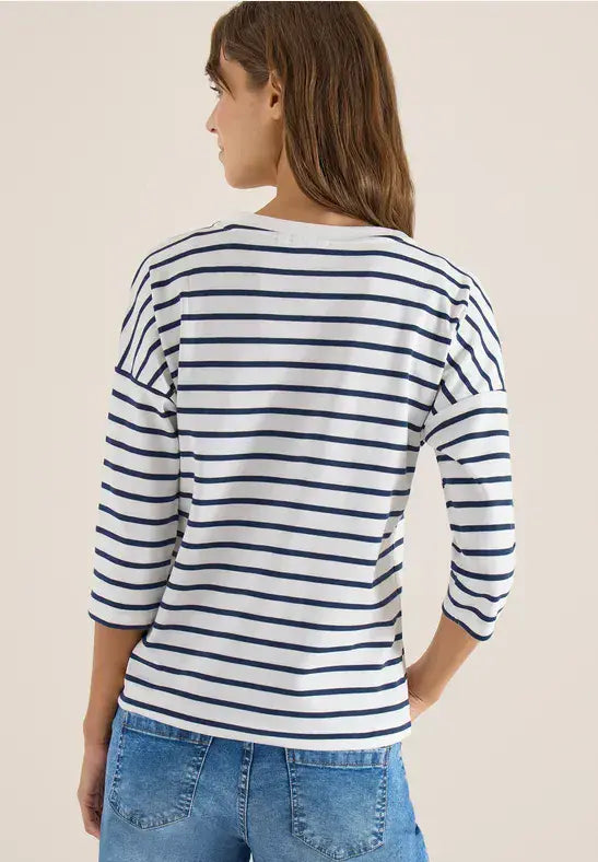 CECIL Stripe FP Shirt  | Blue 324830