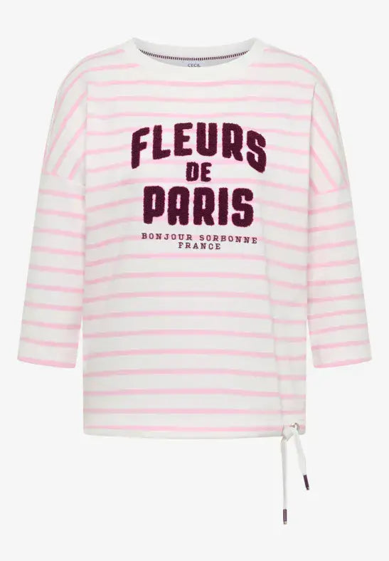 CECIL Stripe FP Shirt  | Rose 324830