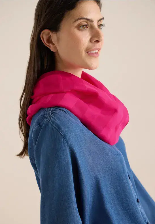 CECIL Stripe Loop Scarf | Beetroot  573084