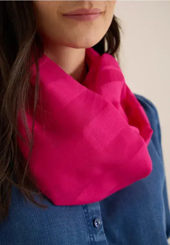 CECIL Stripe Loop Scarf | Beetroot  573084
