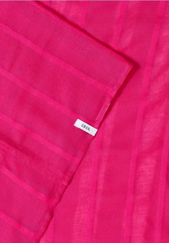 CECIL Stripe Loop Scarf | Beetroot  573084
