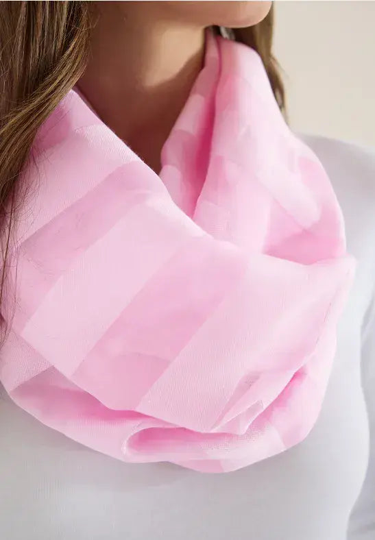 CECIL Stripe Loop Scarf | Rose 573084