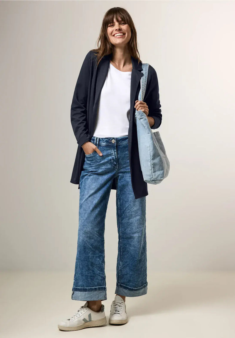 CECIL Structured  Long Blazer  | Universal Blue 212234