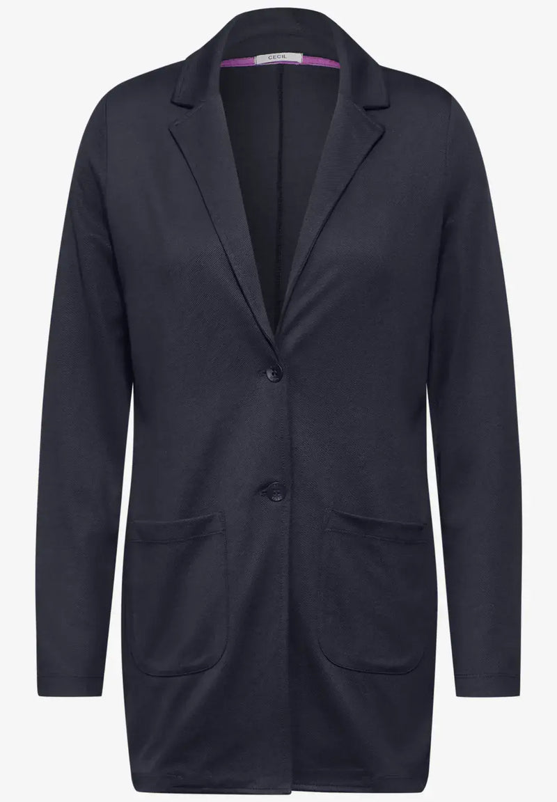 CECIL Structured  Long Blazer  | Universal Blue 212234