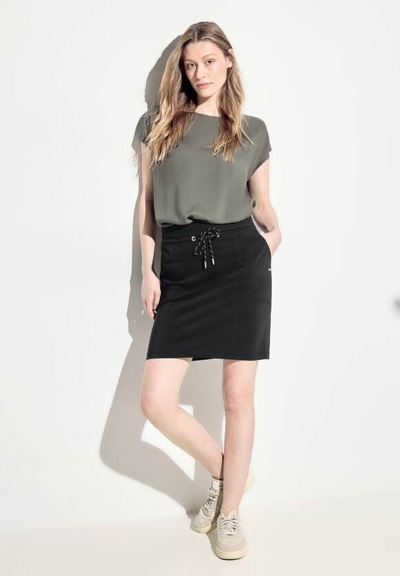 CECIL Summer Stretch Skirt | Black 361487