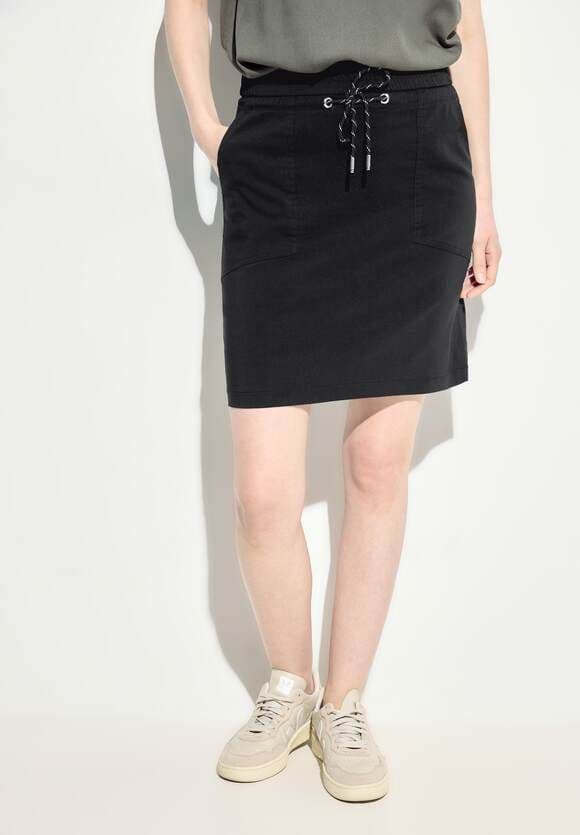 CECIL Summer Stretch Skirt | Black 361487