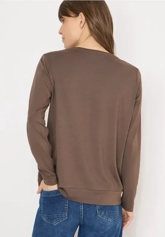 CECIL T-Shirt Tunic | Taupe 324552