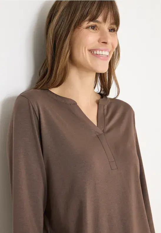 CECIL T-Shirt Tunic | Taupe 324552