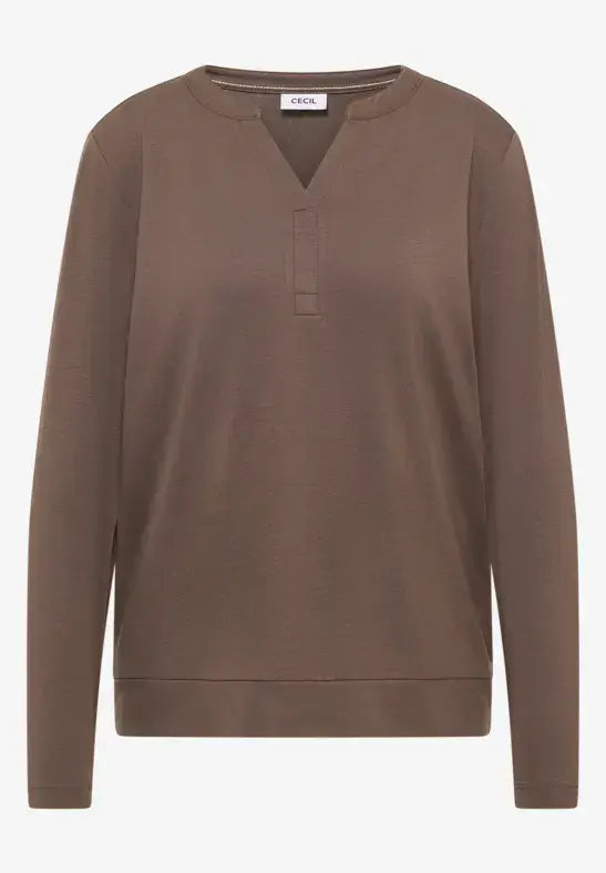 CECIL T-Shirt Tunic | Taupe 324552