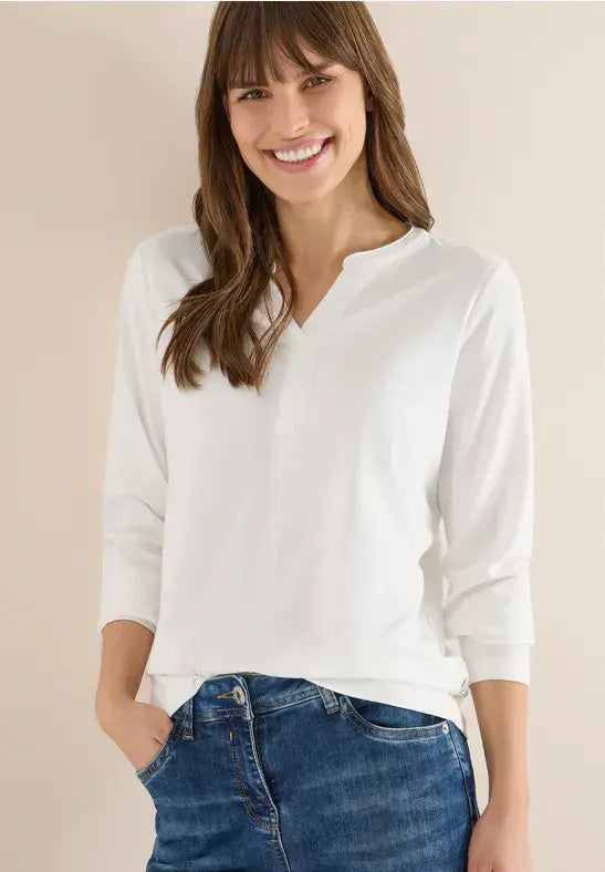 CECIL T-Shirt Tunic | Vanilla 324552