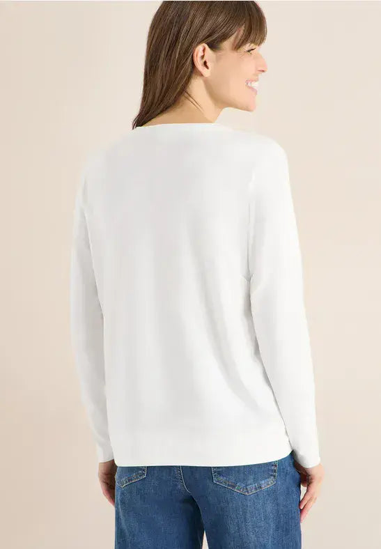 CECIL T-Shirt Tunic | Vanilla 324552