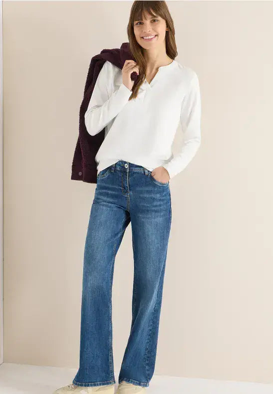 CECIL T-Shirt Tunic | Vanilla 324552