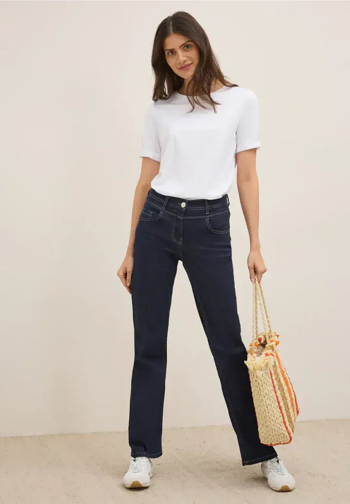 CECIL Toronto Bootcut Jeans | Dark Blue 379257