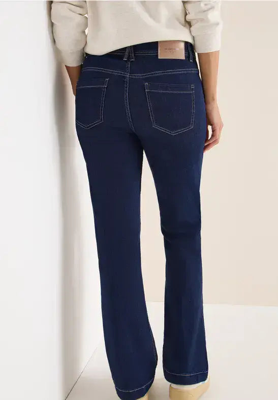 CECIL Toronto Rinsed  Bootcut Jeans | Washed Denim 380035