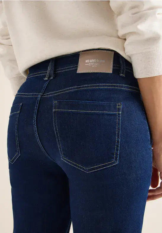 CECIL Toronto Rinsed  Bootcut Jeans | Washed Denim 380035