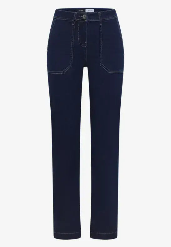 CECIL Toronto Rinsed  Bootcut Jeans | Washed Denim 380035