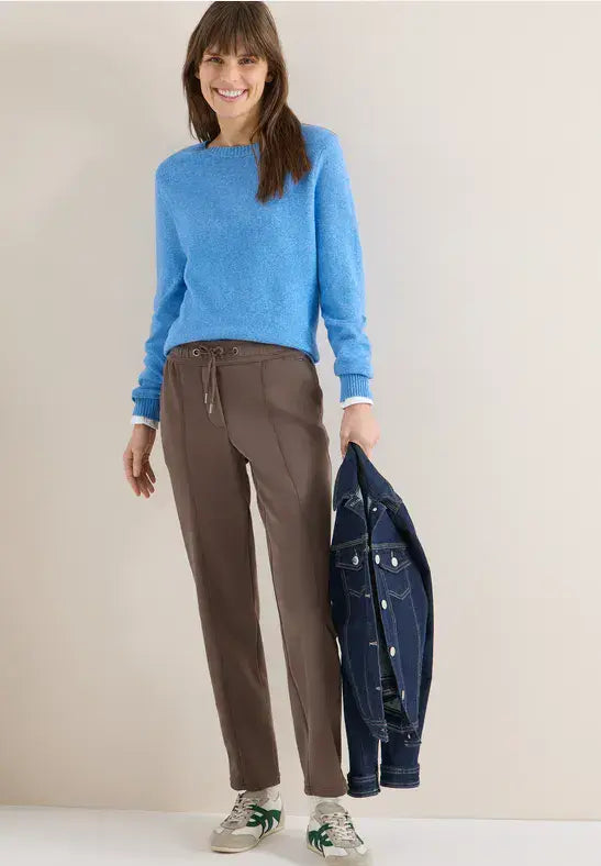 CECIL Tracey Silk Touch Trousers | Taupe 380550 28