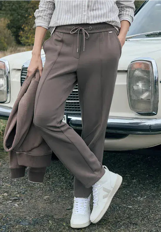 CECIL Tracey Silk Touch Trousers | Taupe 380550 28