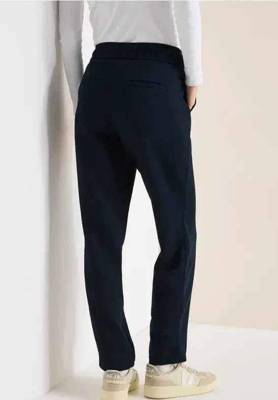 CECIL Tracey Silk Touch Trousers | Universal Blue 380550 28