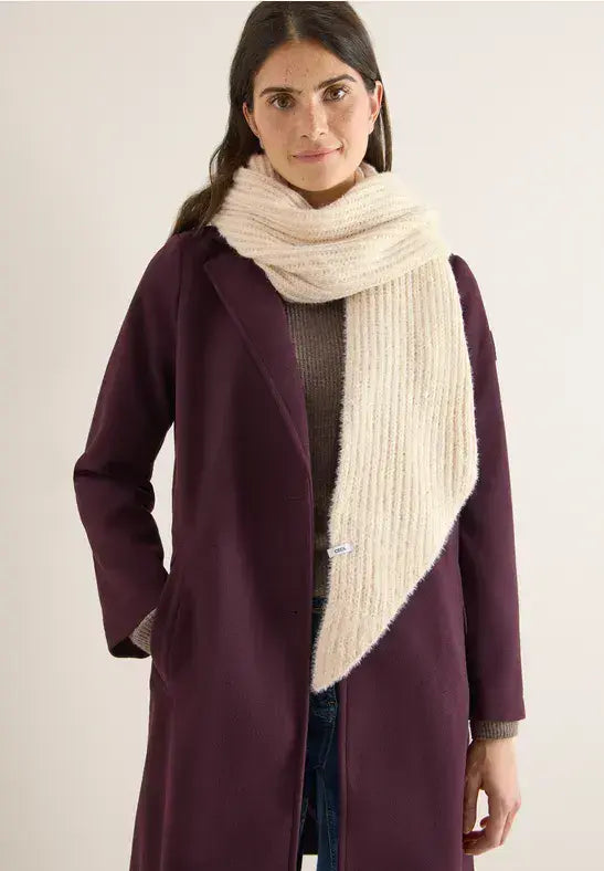 CECIL Triangle Scarf | Cream 572986