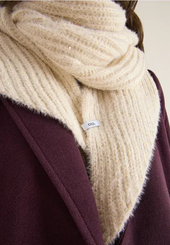 CECIL Triangle Scarf | Cream 572986