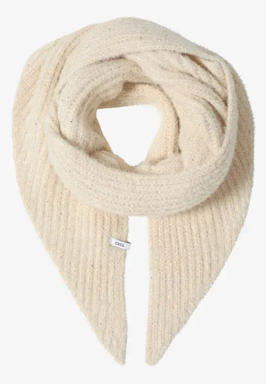 CECIL Triangle Scarf | Cream 572986