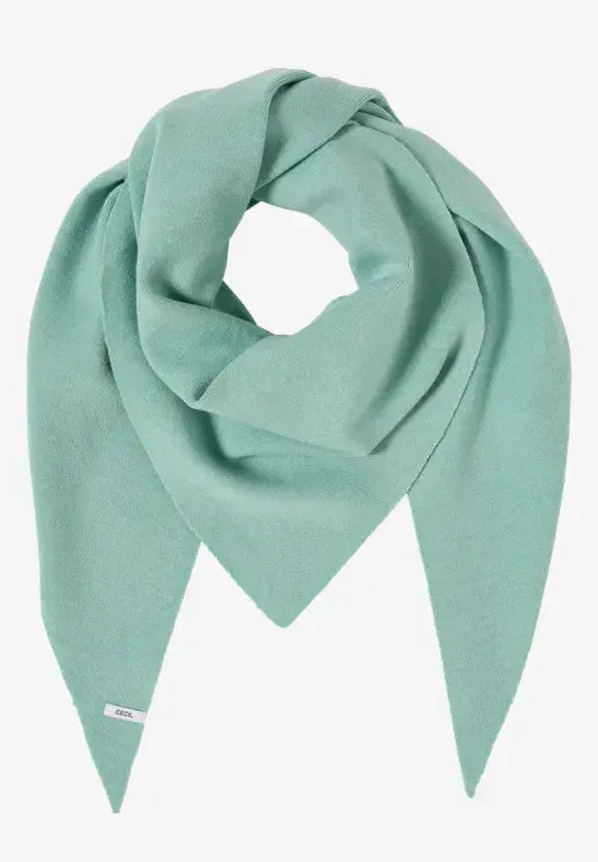 CECIL Triangle Scarf |  Min Green 572972