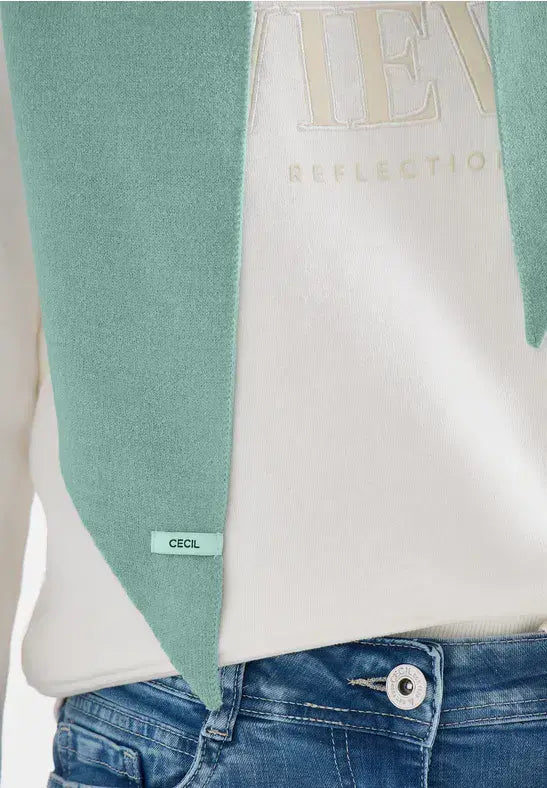 CECIL Triangle Scarf |  Min Green 572972