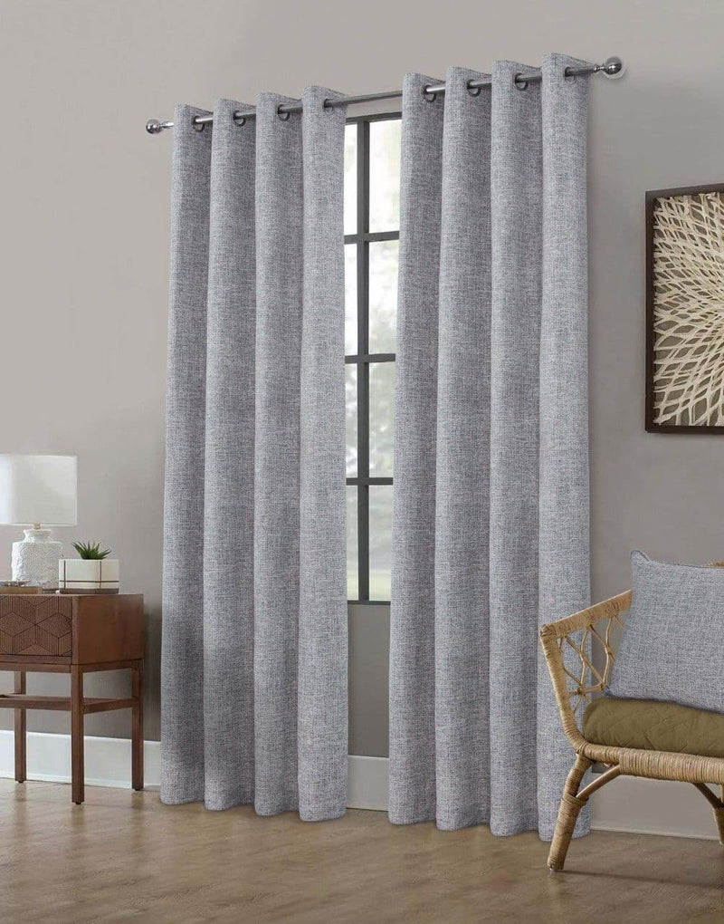 Clayton Blackout Curtains Grey