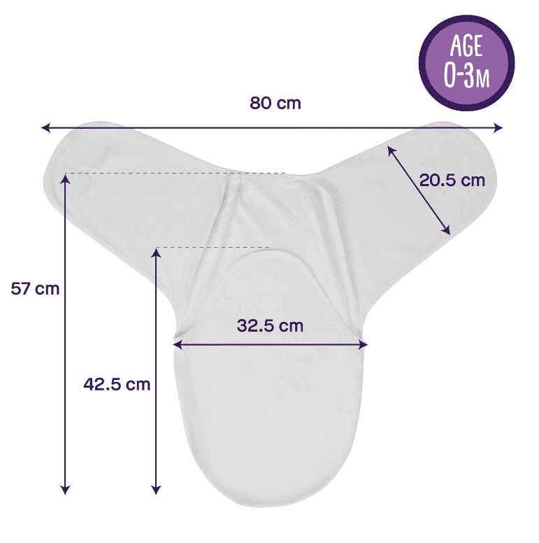 ClevaMama Swaddle to Sleep White