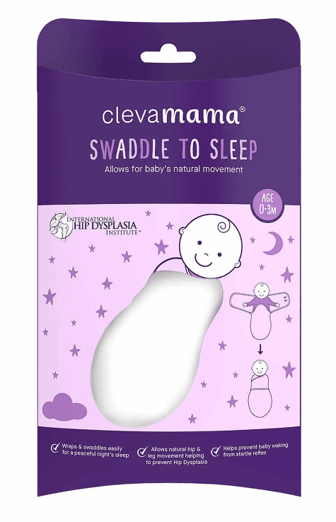 ClevaMama Swaddle to Sleep White