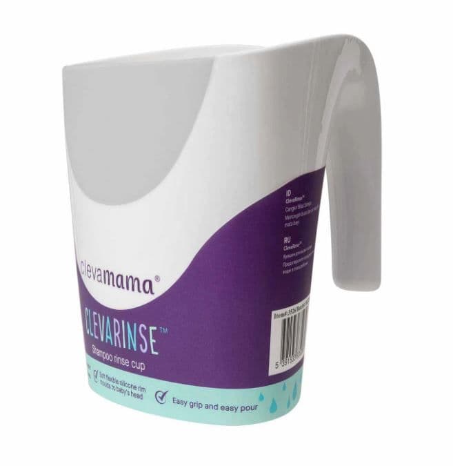 ClevaRinse Baby Bath Shampoo Rinse Cup Grey