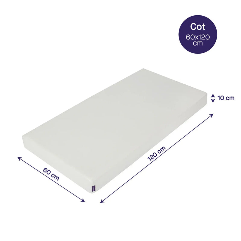 Clever Clogs Waterproof Support Mattress | White