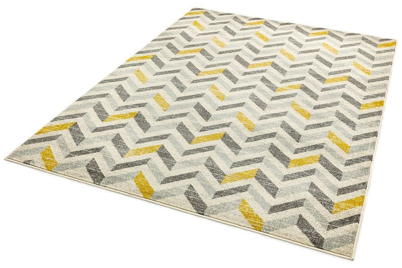 Colt rug cl08 chevron mustard