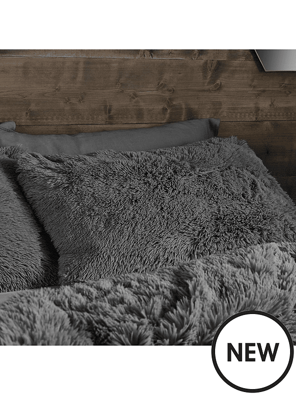 Cuddly Quilt Set Charcoal