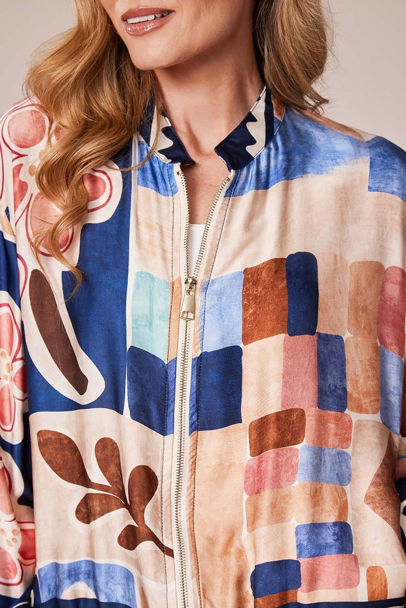 D.E.C.K BY DECOLLAGE  Bomber Jacket | Navy 8772