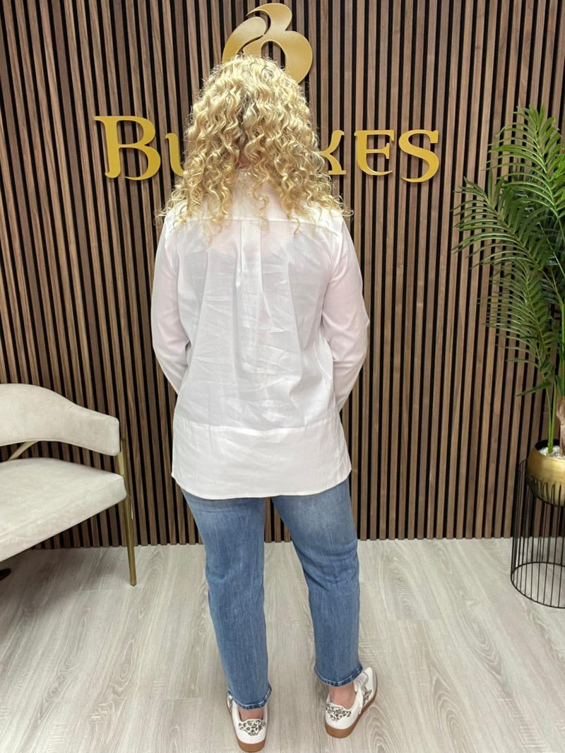 D.E.C.K BY DECOLLAGE Deck Blouse | White CC1134