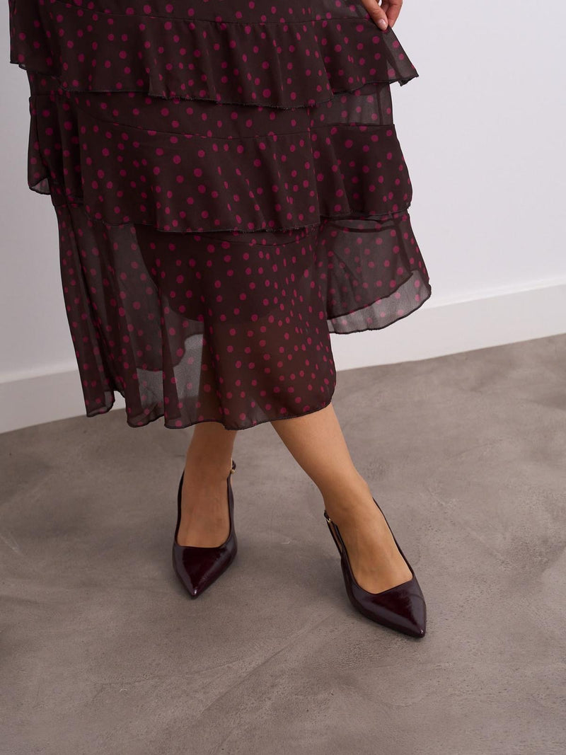 Kyla Ivy Dress Ppolka Dot | Brown 7887
