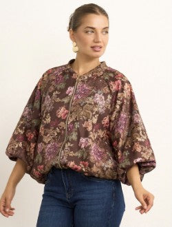 Kyla Harper Bomber Jacket | Floral Print 22989